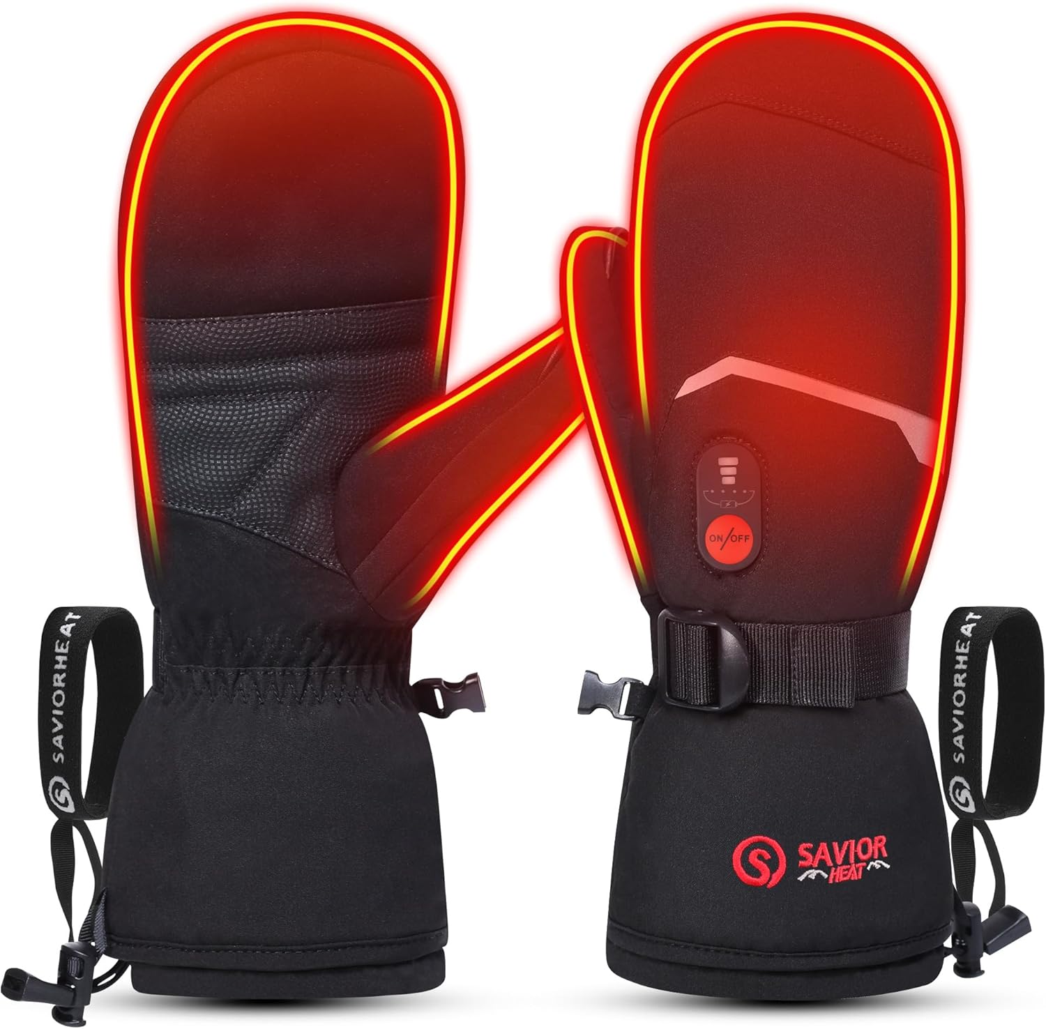 Guantes Calefactados SAVIOR HEAT | Mitones Eléctricos Recargables para Esquí y Outdoor