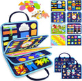 Busy Board Montessori Gojmzo | Libro Sensorial para Niños, Juguete Educativo de Viaje, Motricidad Fina – Regalo para Niñas y Niños