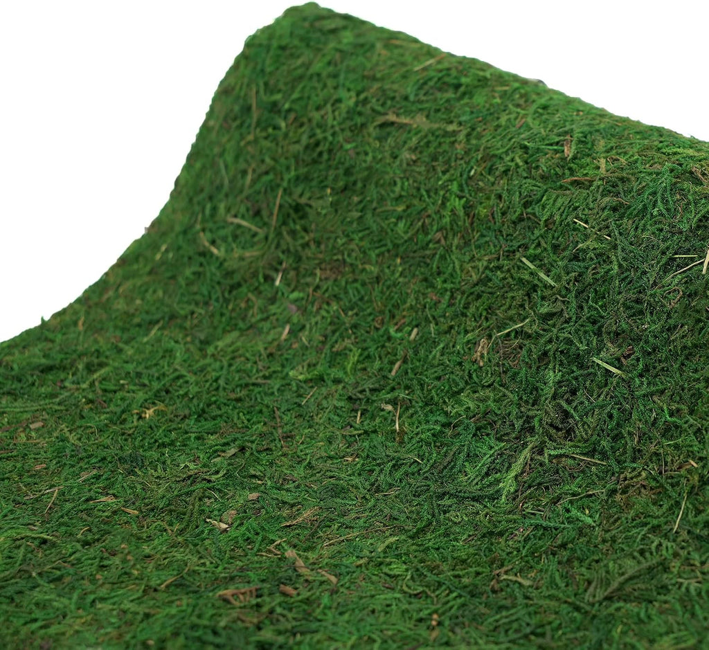 Usmola - Camino de Mesa de Musgo | Tapete Decorativo para Jardín y Bosque | Verde Oscuro