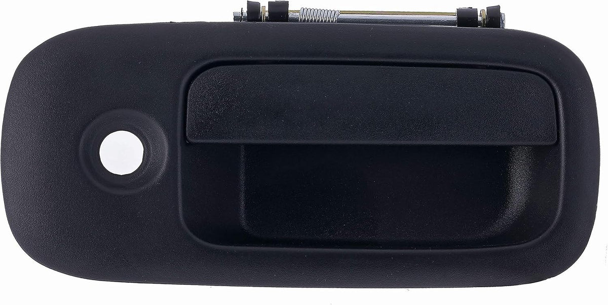 Manija exterior delantera de puerta Dorman 96109 para puerta del lado del pasajero, con bisagra lateral, compatible con ciertos modelos Chevrolet/GMC, color negro texturizado.