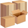 Yeaqee 72 Cajas de Envío de Cartón Corrugado 6x4x4 Pulgadas – Embalaje Kraft para Envíos, Regalos y Almacenamiento