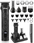 Recortadora de barba Ufree para hombre, afeitadora eléctrica, cortapelos inalámbrico, kit de cuidado de barba 7 en 1 para bigote, cuerpo, nariz y rostro, regalo para hombres.