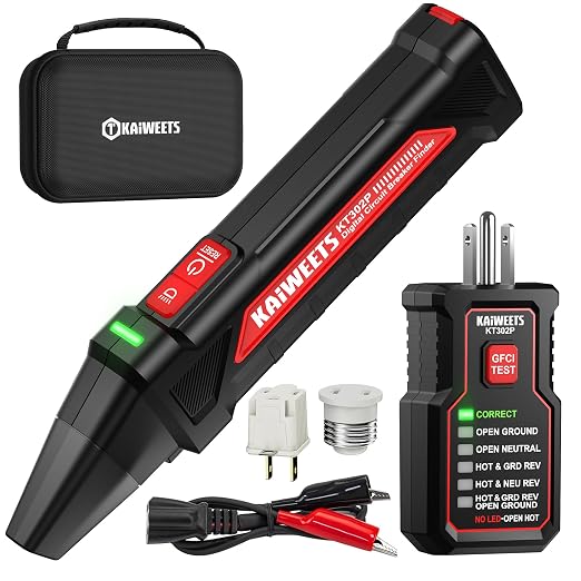 KAIWEETS - Kit de herramientas para buscador de disyuntores, probador