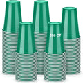 Vasos Plasticos Verdes Zopeal 200 Unidades 16 oz - Desechables Resistentes para Fiestas, Picnics, Barbacoas y Dia de San Patricio