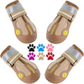 QUMY Zapatos para Perros Grandes y Medianos | Botas Protectoras de Patas, Antideslizantes, para Nieve, Pavimento Caliente y Lluvia