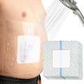 15 protectores de ducha de 26 x 26 cm (10,2" x 10,2") para heridas, vendaje protector impermeable grande con almohadilla central antiadherente, película adhesiva para catéter de diálisis y línea PICC postoperatoria