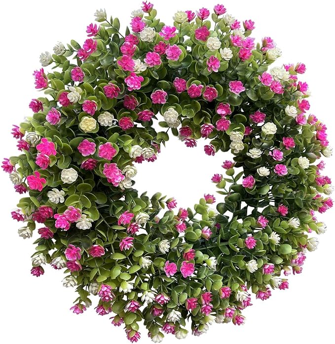 Guirnaldas de Primavera para Puerta – Corona de Jardín para Exteriores