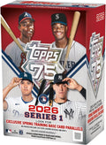 Caja Blaster de paquetes de la Serie 1 de Topps Baseball 2026 con posibles paralelas holográficas exclusivas para venta minorista y tarjetas de variación de entrenamiento de primavera exclusivas de Blaster.