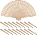 HAKZEON Set de 60 Abanicos de Sandalo 8 Pulgadas | Abanicos Plegables de Madera para Bodas y Fiestas