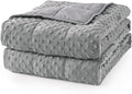 Manta con Peso Mr. Sandman Queen 15 lbs | 60x80", Minky Refrescante, Microesferas de Vidrio, Gris