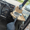 Bandeja portavasos para coche para carteros de USPS/camionetas de reparto LLV, bandeja desmontable 2 en 1 para salpicadero de camiones de reparto LLV, fácil y rápida de usar, con capacidad para vaso, escáner, bolígrafo