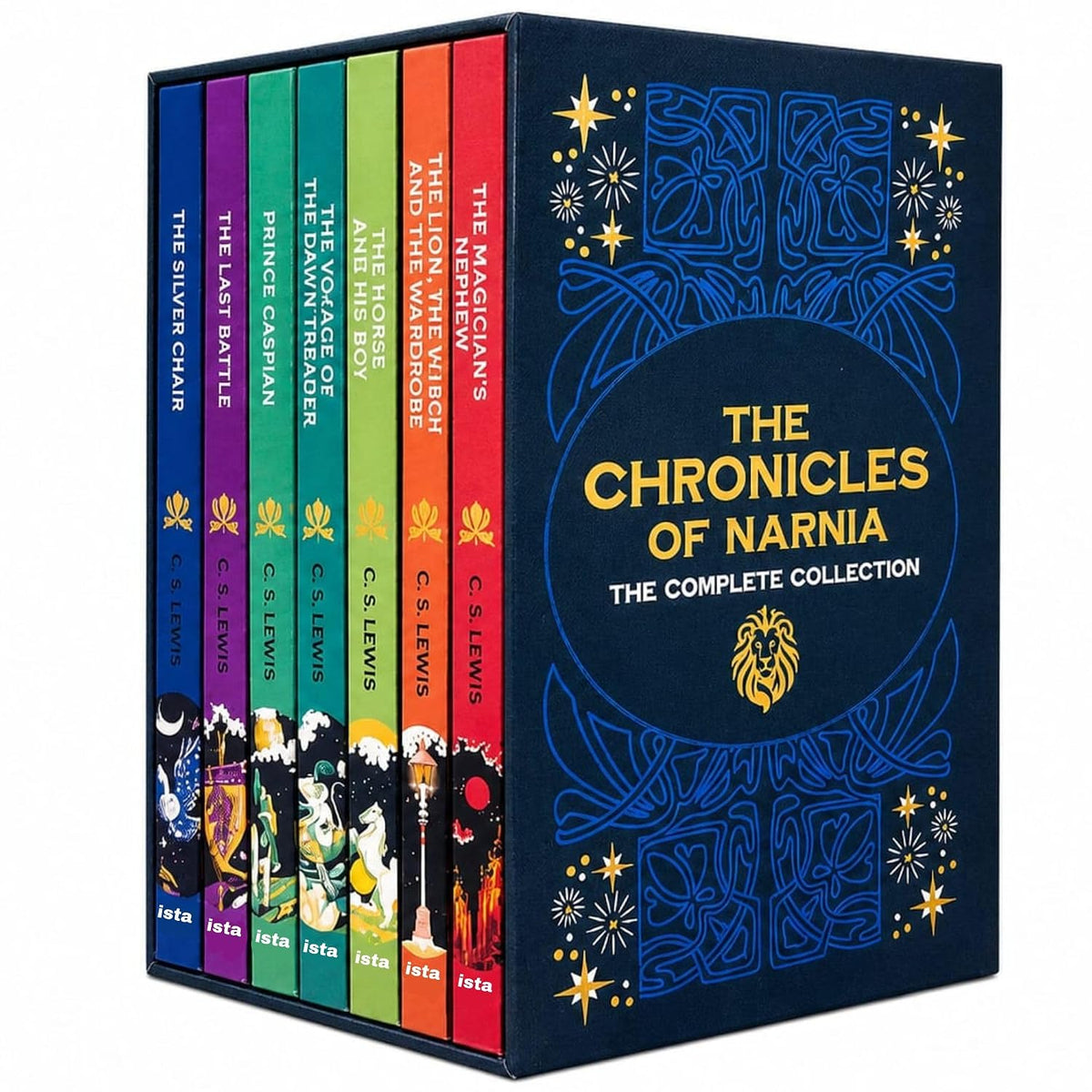 Colección de 7 libros de Las Crónicas de Narnia de C. S. Lewis (El sobrino del mago, El león, la bruja y el armario, El caballo y el muchacho, El príncipe Caspian, La travesía del Viajero del Alba y más).