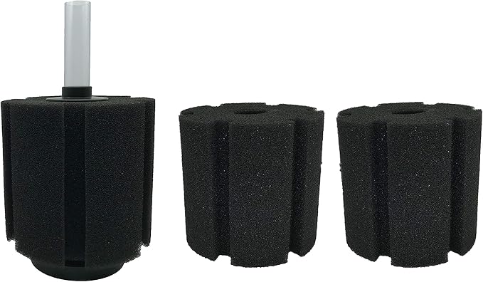 Filtro de Esponja Bioquímico para Acuario XY-380 – Pack x3 con 2 Esponjas de Repuesto