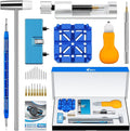 Kit de herramientas de reparación de reloj Jorest para reemplazo de batería, ajuste y cambio de tamaño de correa, removedor de pasador de enlace de reloj, apertura de reloj