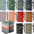 Chuangdi 20 piezas Regalo de agradecimiento para empleados Regalos para maestros y enfermeras Regalos inspiradores A5 Regalos de agradecimiento 10 cuadernos de cuero y 10 bolígrafos de metal para compañeros de trabajo Personal Trabajador social Equipo