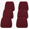Cojines para sillas de comedor Iristykilin de 43 x 41 x 6,3 cm (17'' x 16'' x 2,5'') de grosor, paquete de 6 unidades. Impermeables, fáciles de limpiar, con lazos y base antideslizante. Cojines suaves de espuma elástica 30D para sillas de cocina.