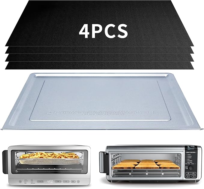 Bandeja Recoge Migas para Ninja Foodi SP101/SP151 — Repuesto con 4 Mats de Tefón | Accesorios Air Fryer