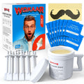 Kit de depilación nasal Wokaar Max Value | 120 g de cera, 30 aplicadores | Depilación indolora de vello nasal y de las orejas para hombres y mujeres | Incluye 15 toallitas de bálsamo y 10 protectores de bigote | Dura hasta 6 semanas