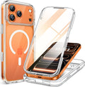 Funda Magnetica Miracase para iPhone 17 Pro 6.3 Pulgadas | Compatible con MagSafe, Protector de Pantalla y Camara Integrados | Antichoque, Transparente