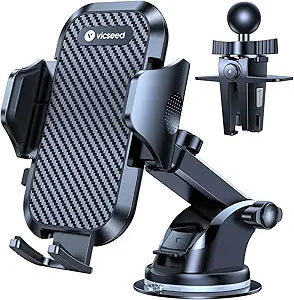 Soporte de Teléfono para Auto VANMASS 2026 – Grado Militar, Succión 90+ lbs, para Tablero, Parabrisas y Ventila para iPhone y Android