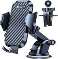 Soporte de Teléfono para Auto VANMASS 2026 – Grado Militar, Succión 90+ lbs, para Tablero, Parabrisas y Ventila para iPhone y Android