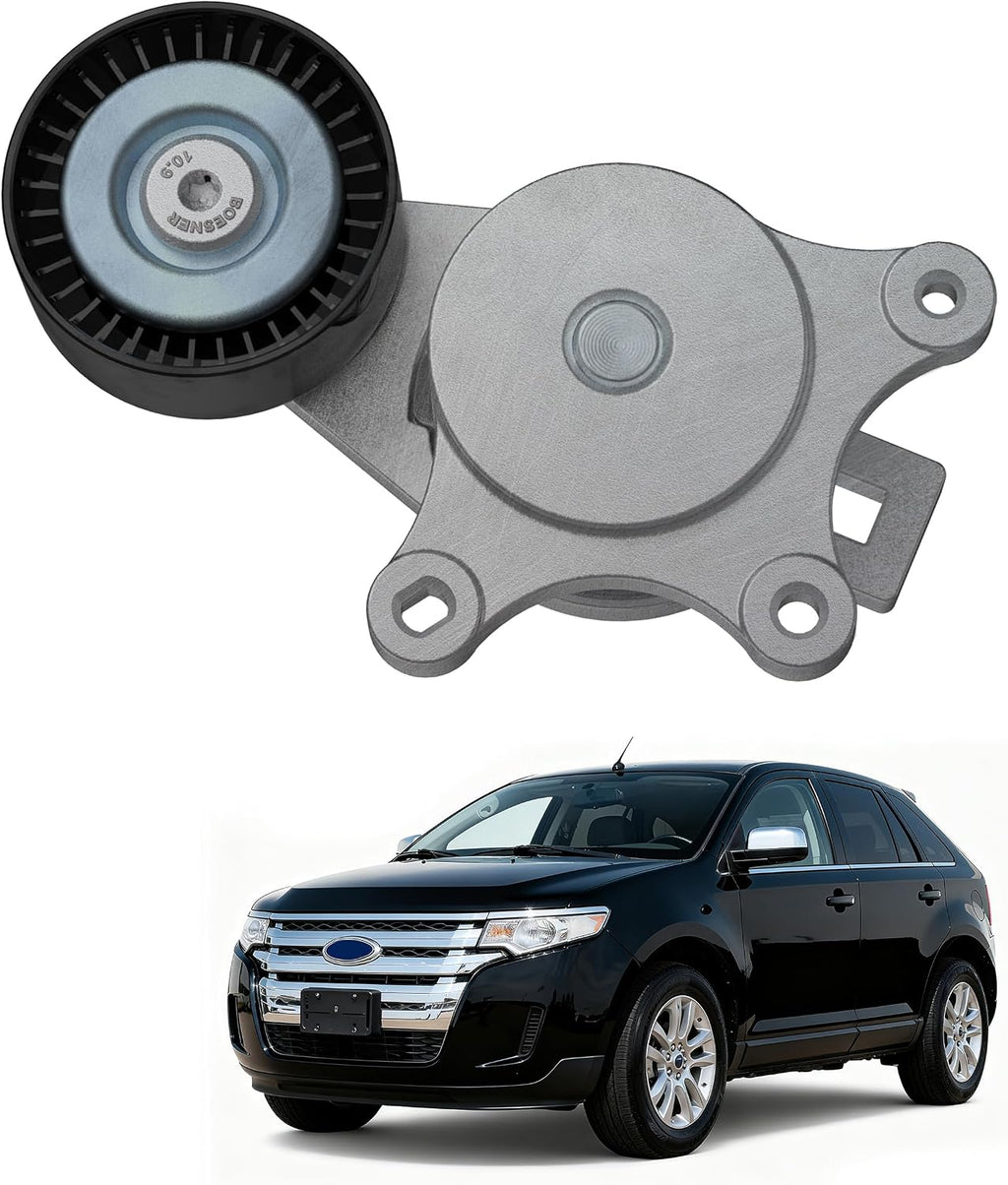 Tensor de Banda VROVO con Polea (3.5/3.7L V6) | Compatible con Ford Explorer, Edge, Flex, Fusion, Taurus | Lincoln MKS MKT MKX MKZ | Mazda6 CX-9 | Reemplazo 38485 BT4E6B209CC