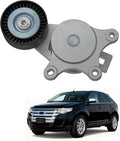 Tensor de Banda VROVO con Polea (3.5/3.7L V6) | Compatible con Ford Explorer, Edge, Flex, Fusion, Taurus | Lincoln MKS MKT MKX MKZ | Mazda6 CX-9 | Reemplazo 38485 BT4E6B209CC