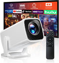 Mini Projector, Portable Projector 4K & Full HD 1080P Support, 270Â° Rotation Outdoor Projector, Movie Projector Compatible with Smartphone, TV Stick, Laptop, PS4, HDMI, USB