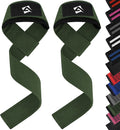 Correas de muñeca AQF para levantamiento de pesas, powerlifting y peso muerto. Correas de algodón acolchadas con neopreno de 23 pulgadas para entrenamiento de fuerza y ejercicios en el gimnasio. Máximo soporte de agarre para hombres y mujeres.