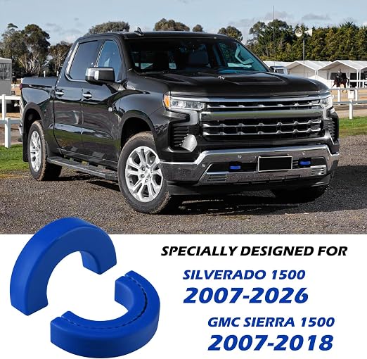 Cubiertas de Gancho de Remolque para Chevy Silverado 1500 (2007-2025) y GMC Sierra 1500 (2007-2018) – Paquete de 2 | Color Negro
