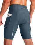 Shorts de ciclismo hombre acolchado 3D, UPF 50+, azul grisáceo M