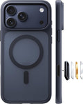 Funda TORRAS iPhone 17 Pro Max | Magnética MagSafe, Protección Grado Militar, Botón Cámara, Negra Translucida
