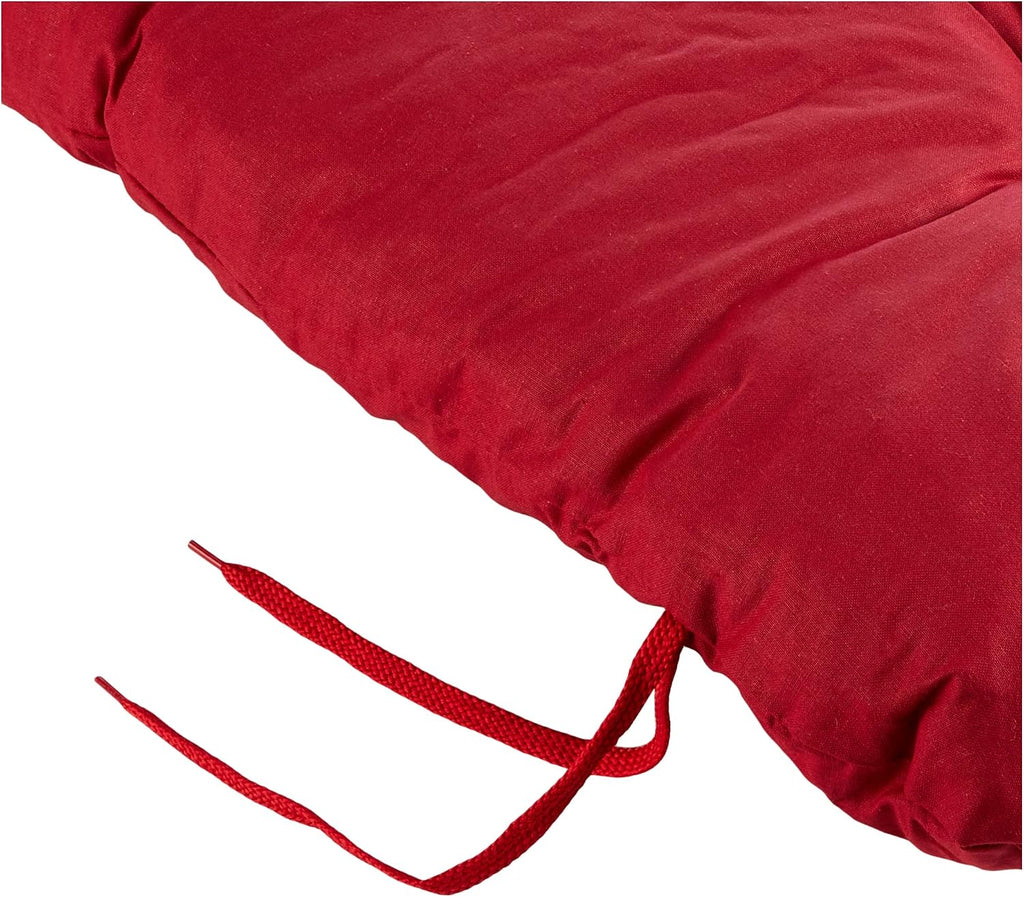 Ambientehome Banco Hanko Cojines para asientos y para respaldo, rojo