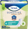 TENA Sensitive Care Almohadillas de control de vejiga para incontinencia con cobertura extra, protección moderada, larga, 60 unidades