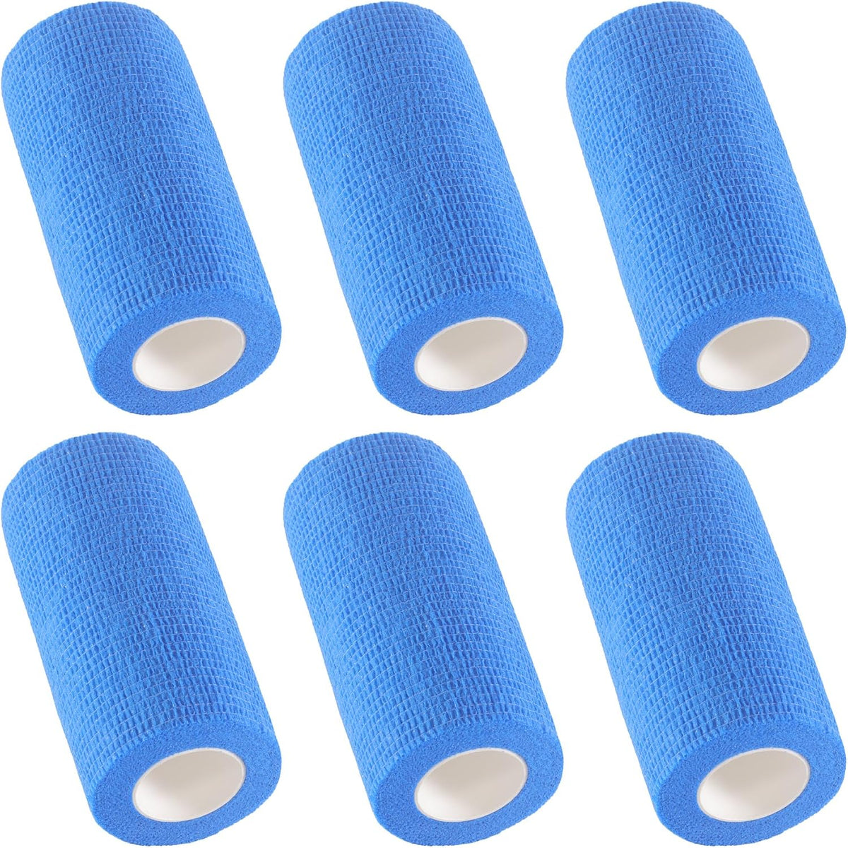 Paquete de 6 envolturas atléticas autoadhesivas de 4 pulgadas x 5 yardas