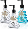 Set 3 Dispensadores de Jabón Árbol de Navidad Nuogo – Vidrio con Bomba Antioxidante para Baño y Cocina