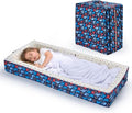 Umoving Cama de Viaje Plegable Portátil para Niños Pequeños con Forro 100% Algodón - Cama de Piso de Espuma Suave con Funda Lavable