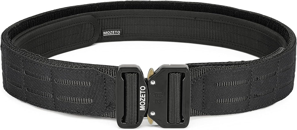 MOZETO Cinturon Tactico Molle de Combate | 2 pulgadas, Liberacion Rapida | Cinturon de Servicio para Hombres, Fuerzas del Orden