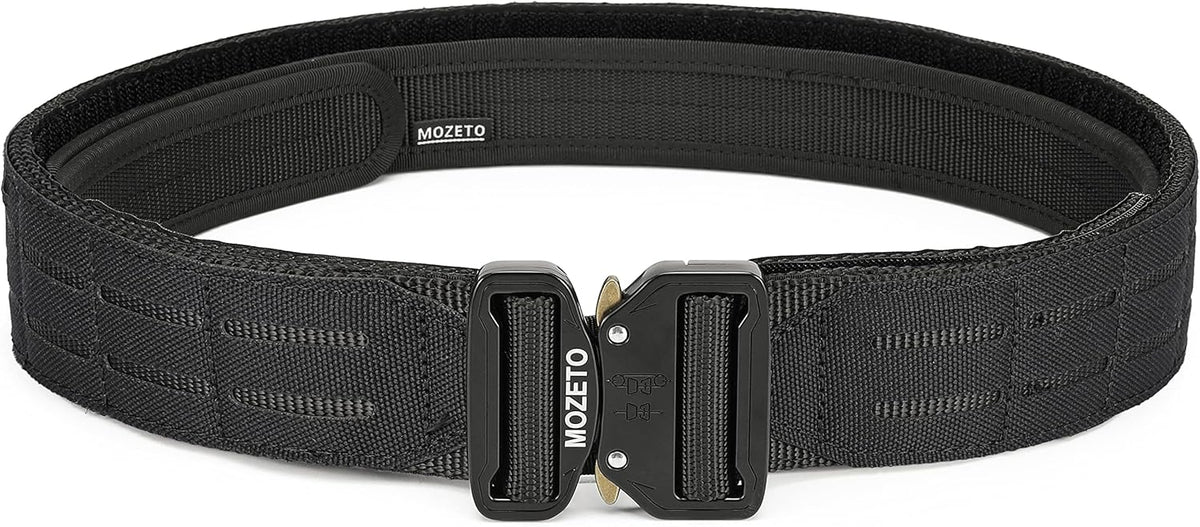 MOZETO Cinturon Tactico Molle de Combate | 2 pulgadas, Liberacion Rapida | Cinturon de Servicio para Hombres, Fuerzas del Orden