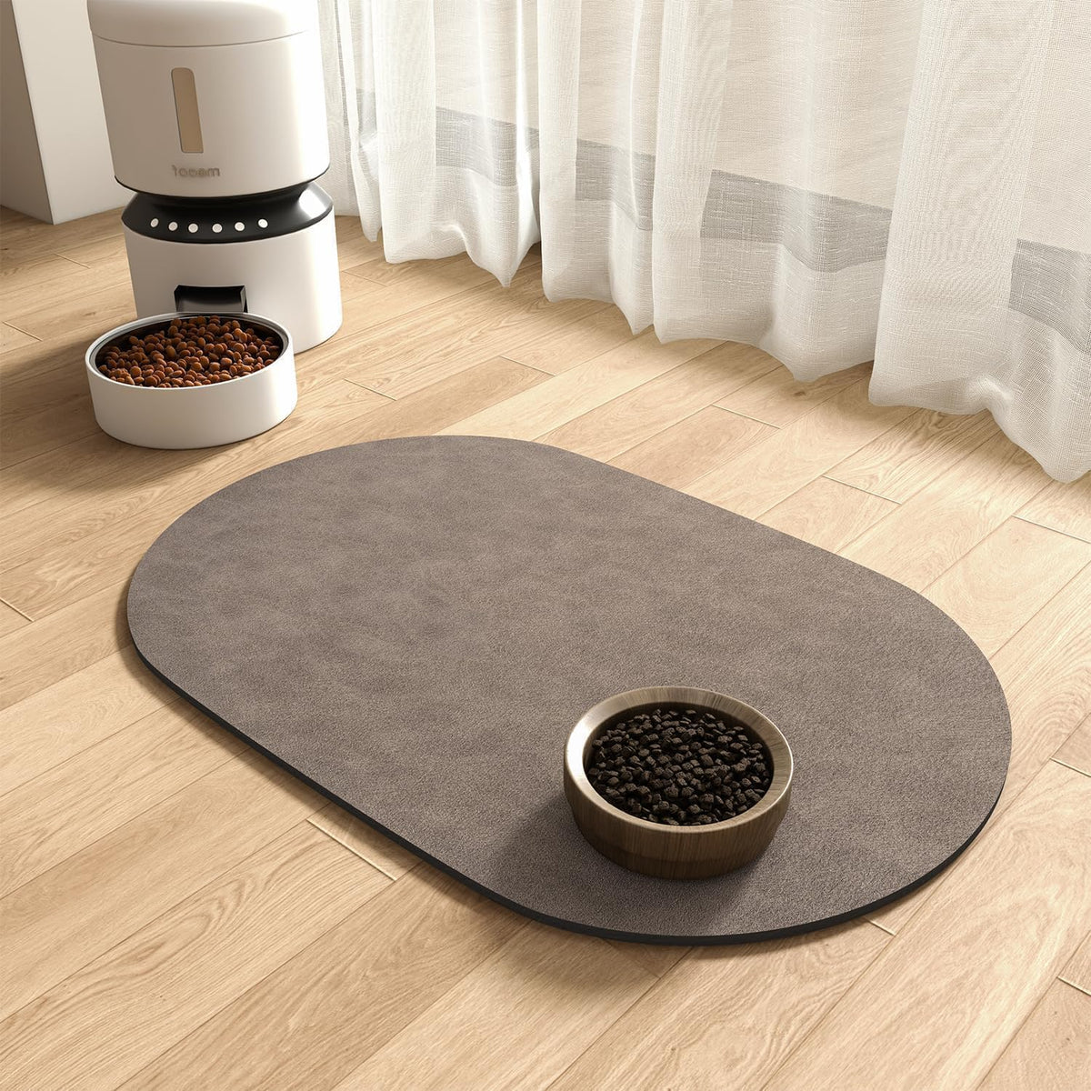 Alfombrilla absorbente para comida de perro - Alfombrilla para comedero y bebedero, alfombrilla de secado rápido para mascotas, alfombrilla antimanchas para alimentar perros, alfombrilla para bebedero de perros - Alfombrilla para bebedero de perros para