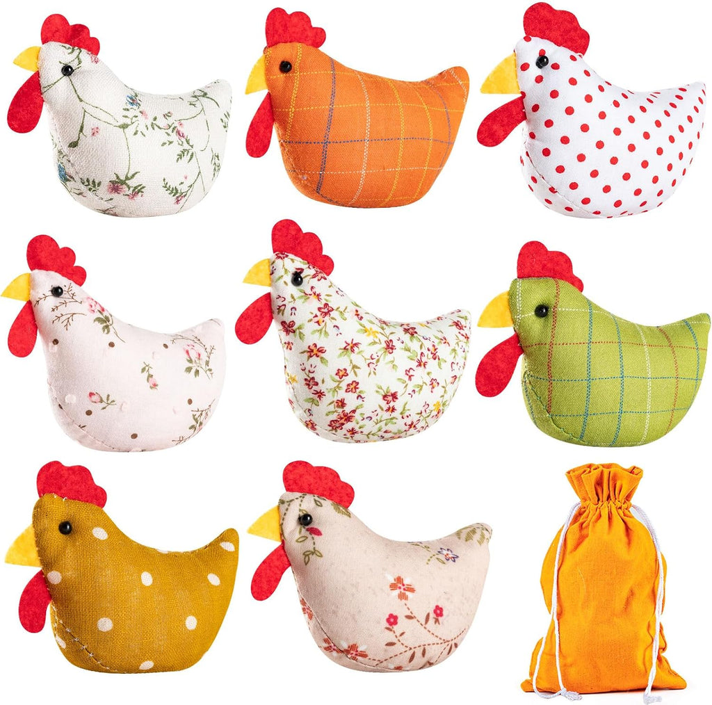 Bolsas de Frijoles ZEBNYYA Forma de Gallina – 8 Piezas de Nailon + Bolsa de Transporte, Juego de Lanzamiento