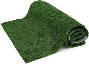 Usmola - Camino de Mesa de Musgo | Tapete Decorativo para Jardín y Bosque | Verde Oscuro