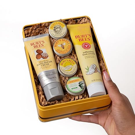 Set Clásicos Burt's Bees | 6 Productos Naturales en Lata de Regalo