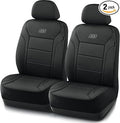 Fundas de asiento de coche de espuma viscoelástica Skechers, funda de asiento de tela Lycra, fundas de asiento de coche compatibles con bolsa de aire para asientos delanteros, protección de confort