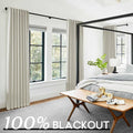 Cortinas aislantes extra anchas de invierno, opacas, para ventanas