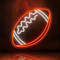 Letrero de Neón LED Fútbol – Luz Azul, Blanca y Naranja | Decoración Gamer y Deportiva