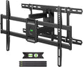 Soporte de pared para TV USX Mount con certificación UL para televisores de 42" a 85", compatible con montantes de 16", 18" o 24", soporte de TV con movimiento completo, giro, inclinación y extensión, con brazos articulados dobles, VESA máximo de 600x400