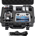 PONYRC Mini 5 Pro Hard Case, IP67 Waterproof Carrying Case Travel for DJI Mini 5 Pro Fly More Combo, RC 2/ RC-N3, Support 7 Batteries & other Accessories