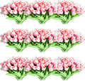 Set de 100 Tulipanes Artificiales Jexine con Tallo 13.4" – Rosa Claro para Bodas y Decoración