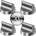 Stainless Steel Perillas de Repuesto W10766544 para Estufa de Gas Whirlpool | Pack de 5 | Compatible WFG540H0ES0 WFG714HLAS0 | Reemplaza W10430807